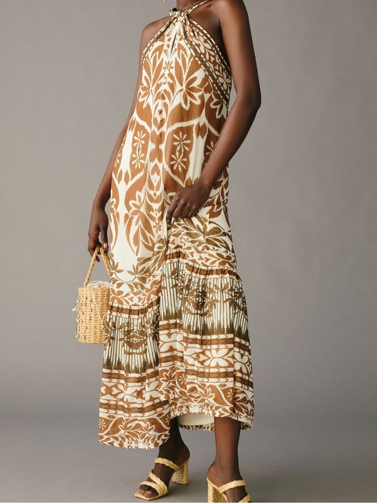 Anthropologie Dresses & Skirts - Anthropologie Vineet Bahl Printer Halter Maxi Dress